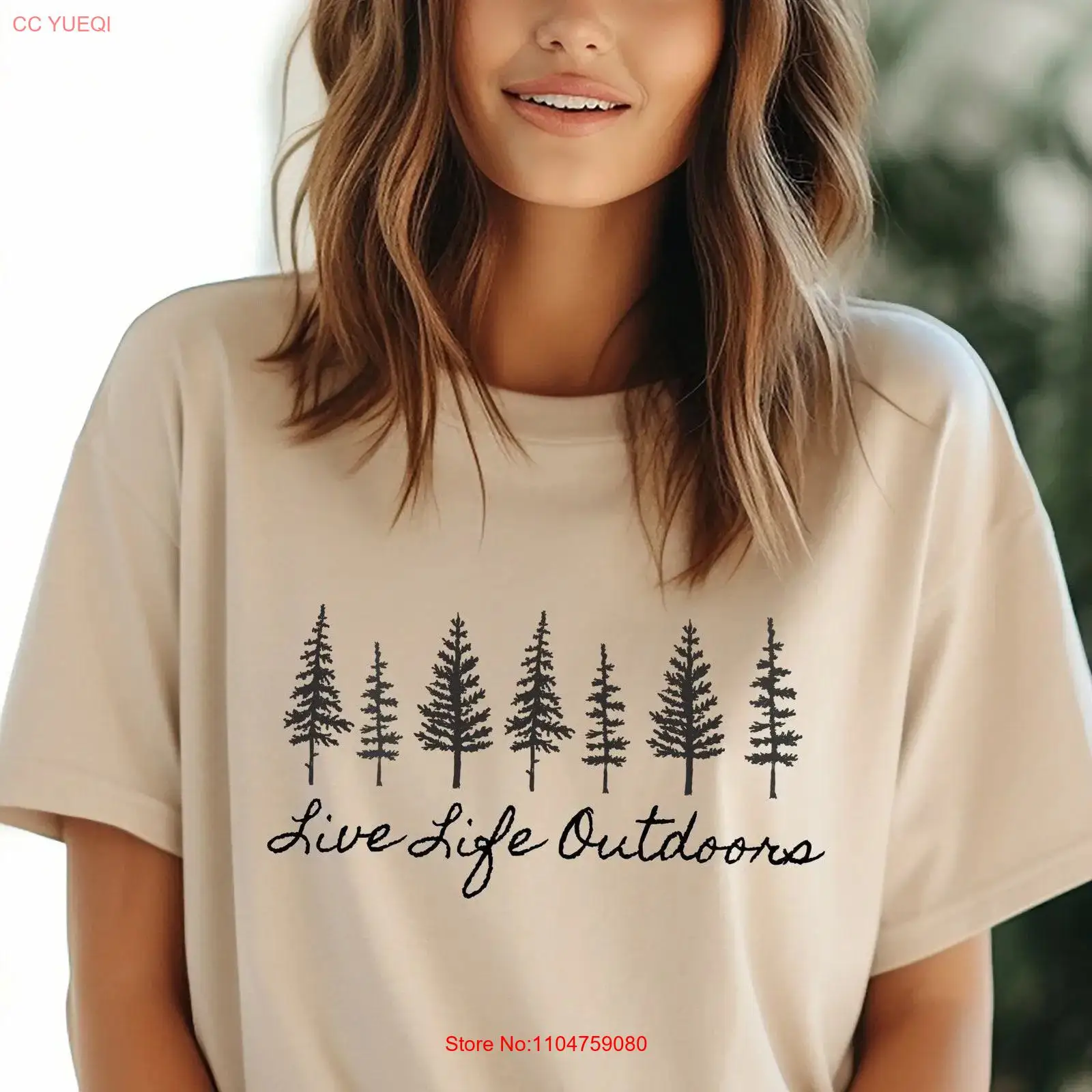 Outdoor Adventure North West - T-shirt de camping pour femme, style
